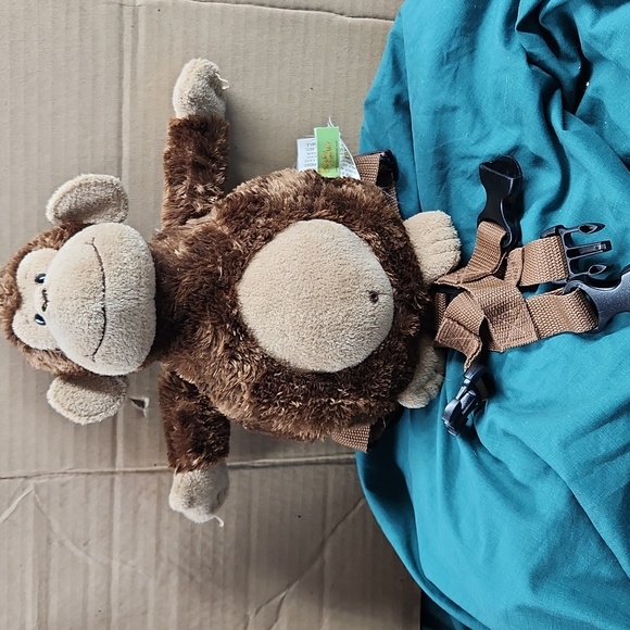 Aurora Cheeky Charlie Childs Harness/Backpack Plush Stuffed Animal Toy Preowned - Picture 1 of 4